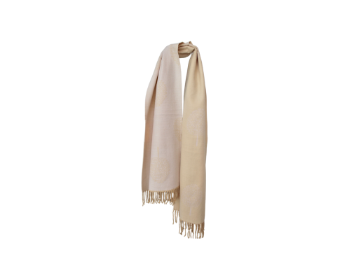cream mulberry tree scarf