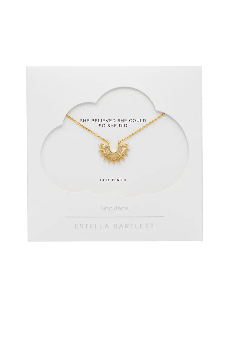 Half Sunburst Necklace