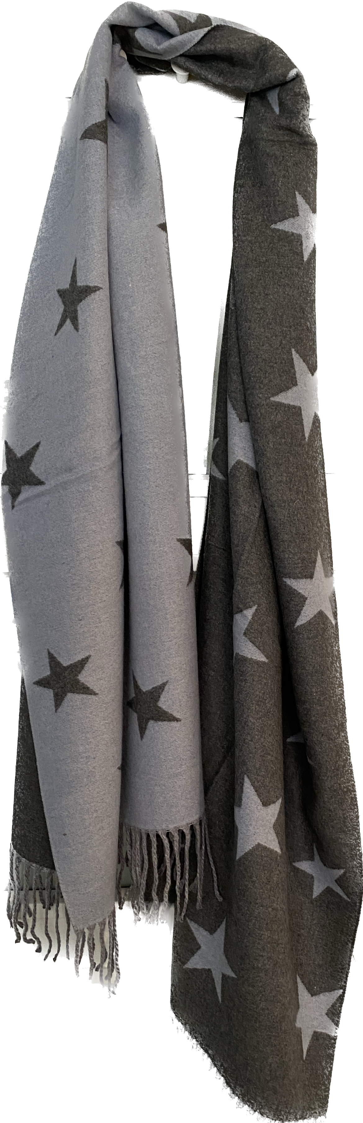 Pale Blue / Grey Star Scarf