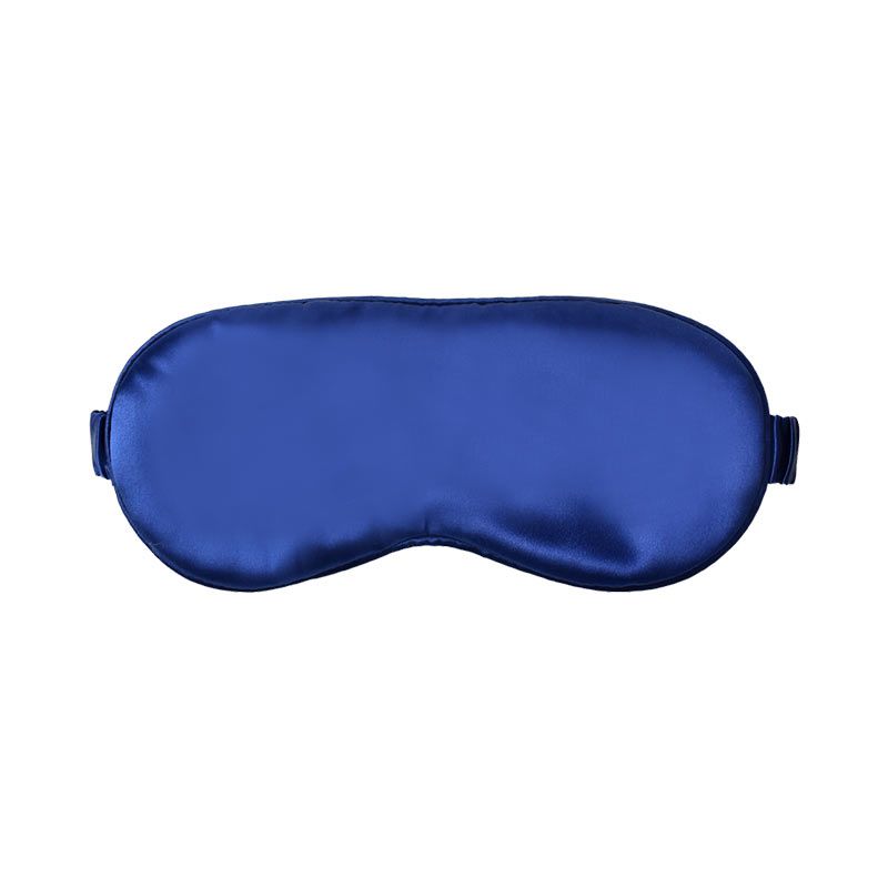 Navy Silk Eye Mask