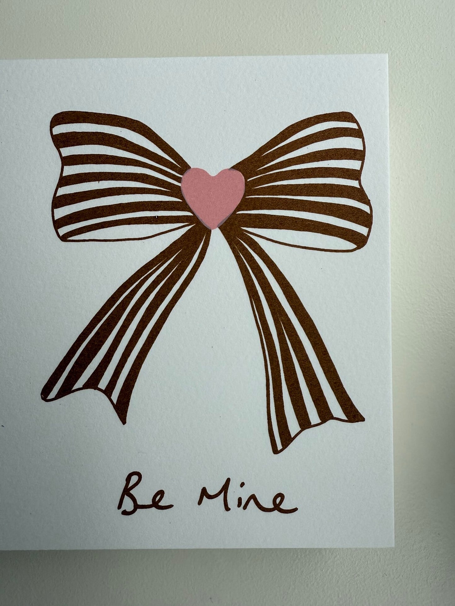 Bow Be Mine Card
