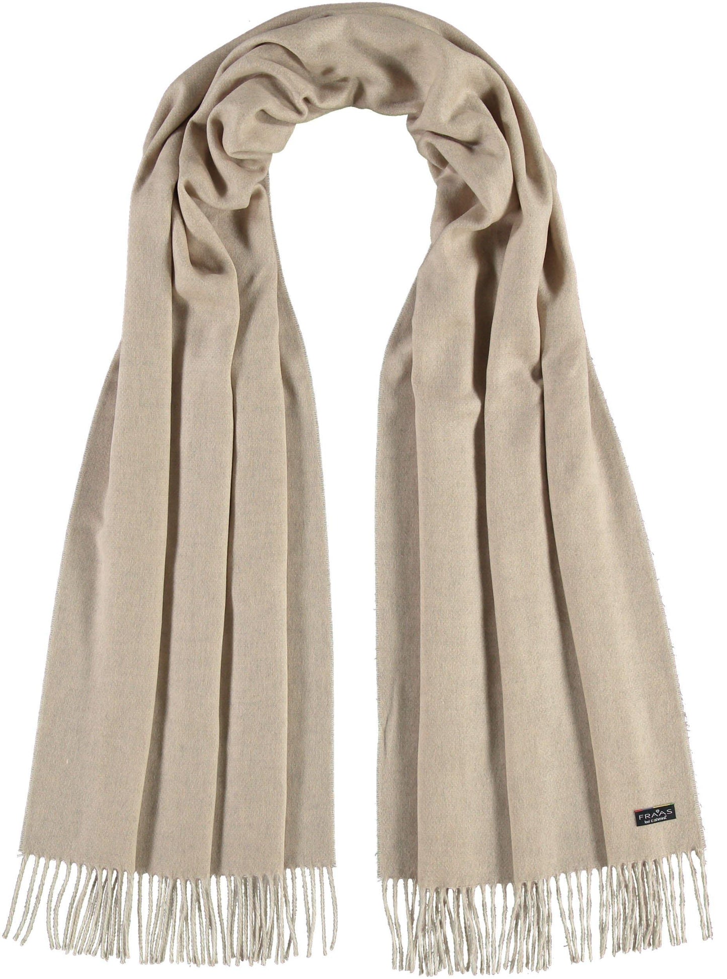 Cream - Oatmeal fringed scarf