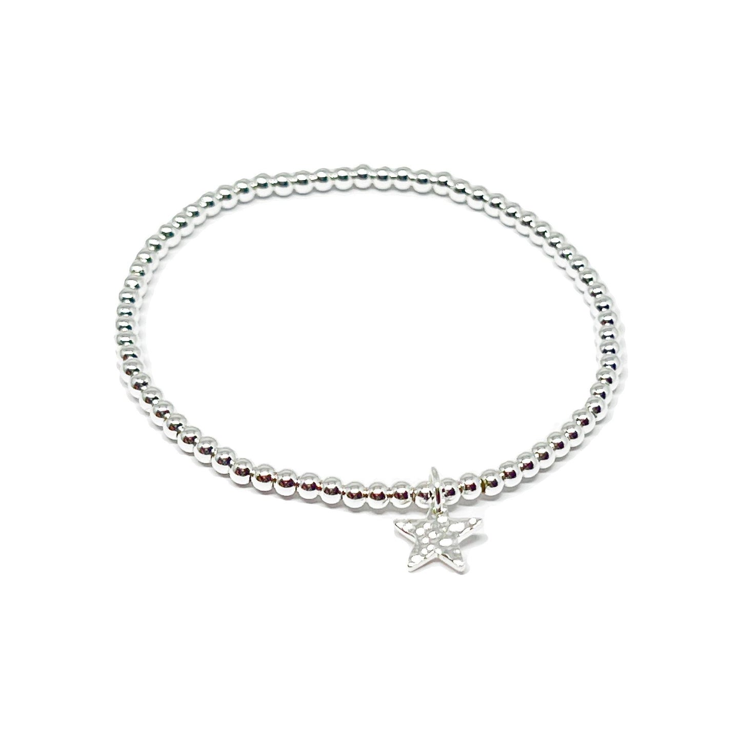 silver star stretchy bracelet