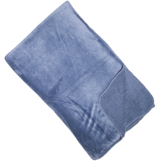 blue cosy throw