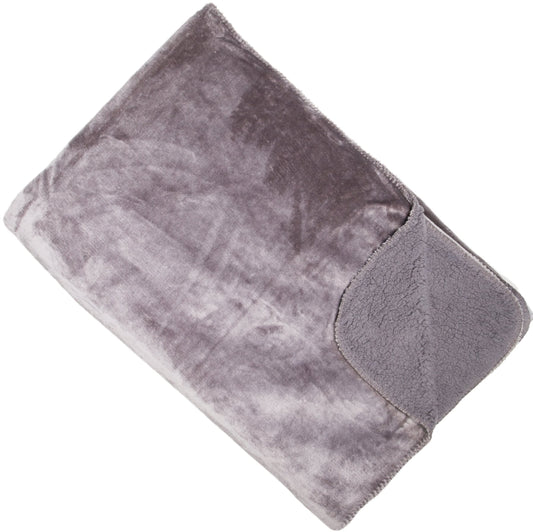 Charcoal cosy throw