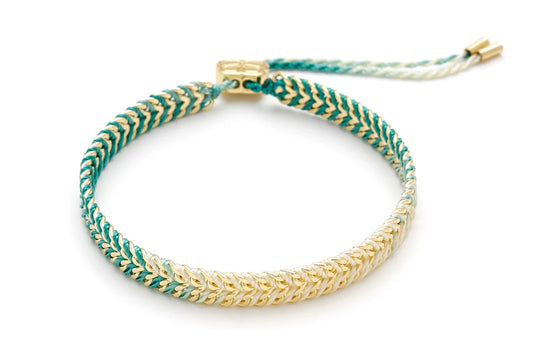 Iztac Turquoise Gold Bracelet