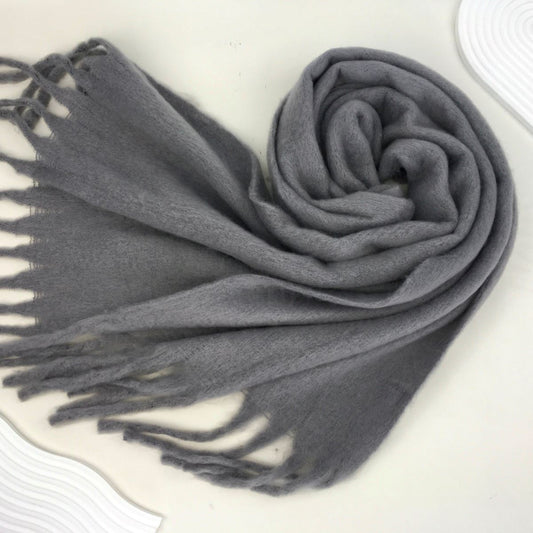 Grey Blanket Scarf