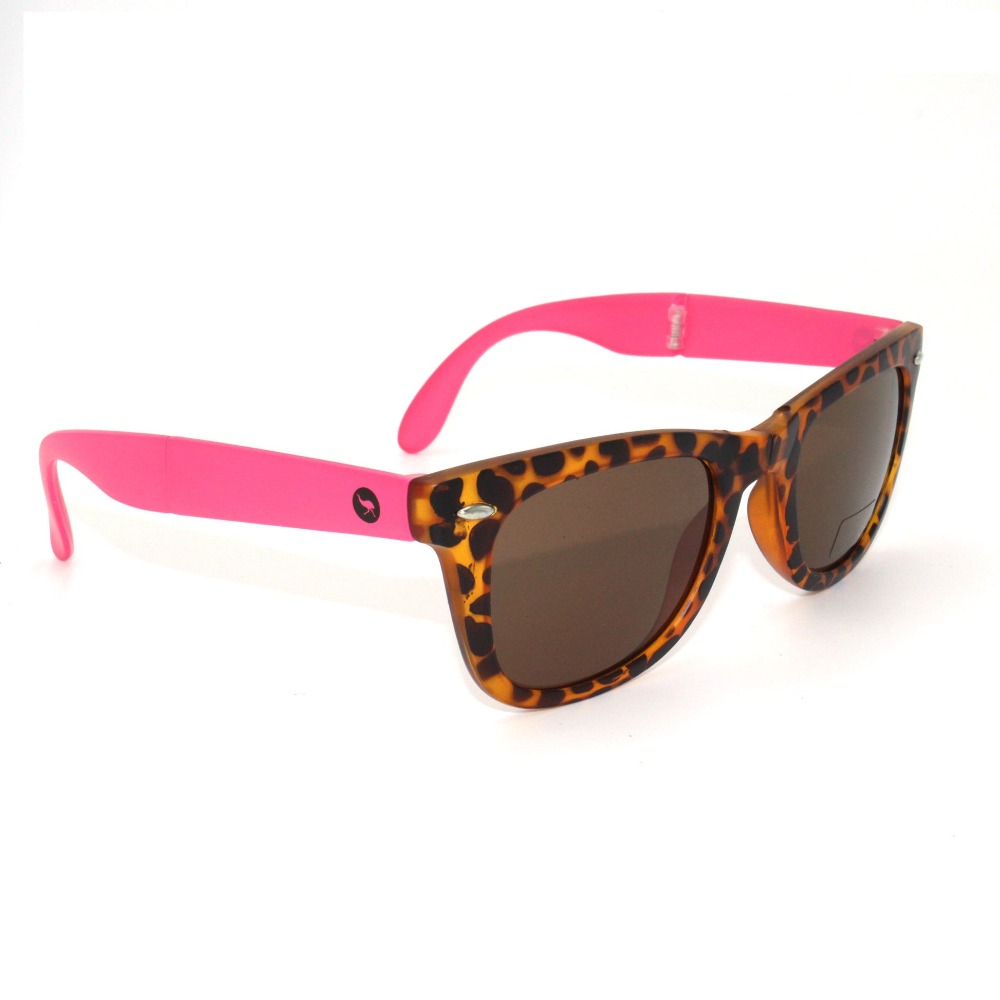 foldable pink neon sunglasses