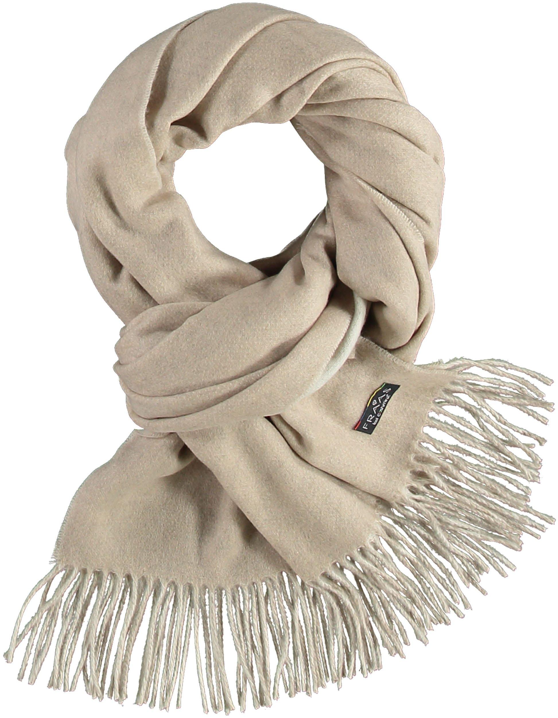 oatmeal fringed scarf