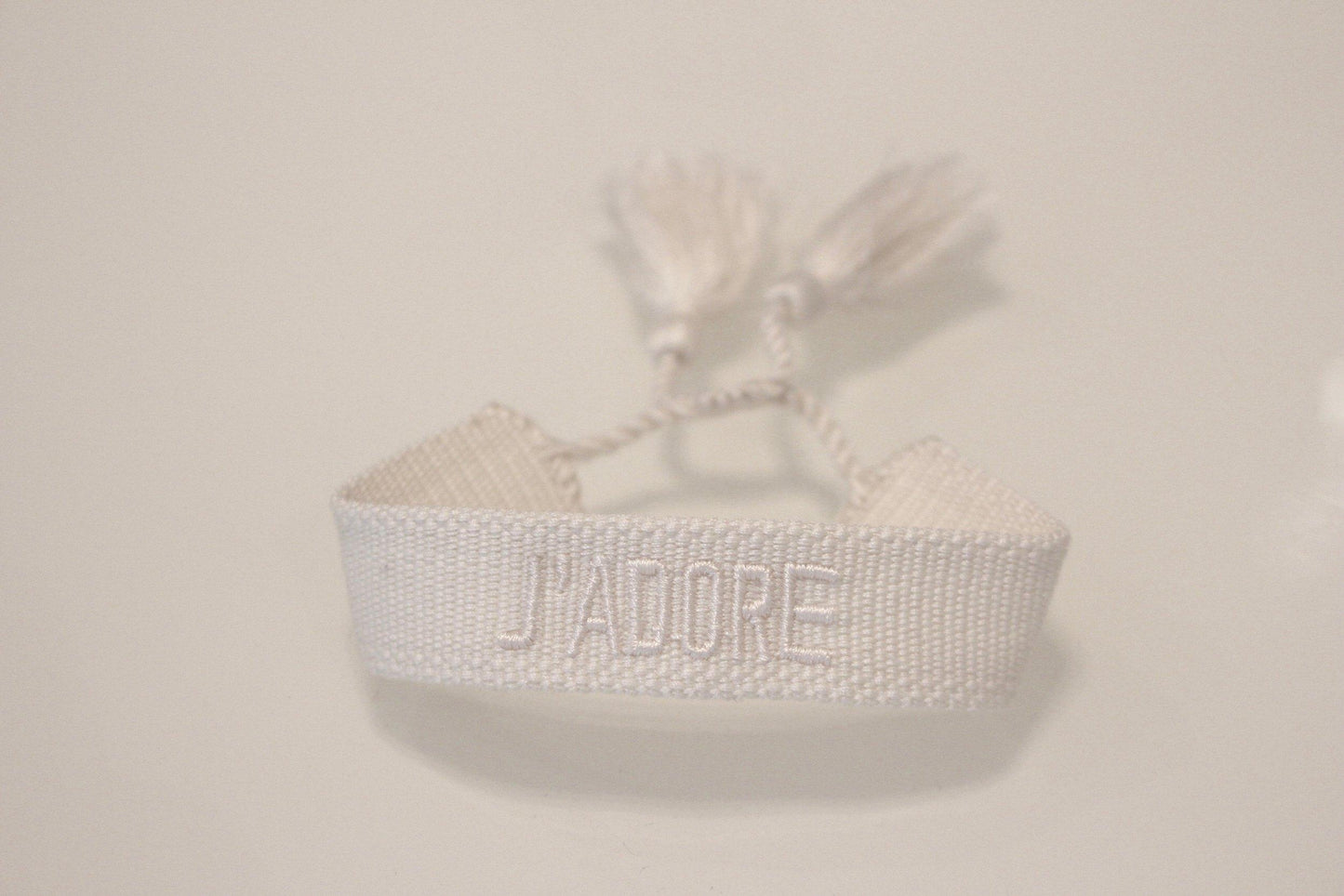 J'Adore Cream Woven Bracelet