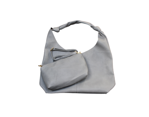 Grey slouchy handbag