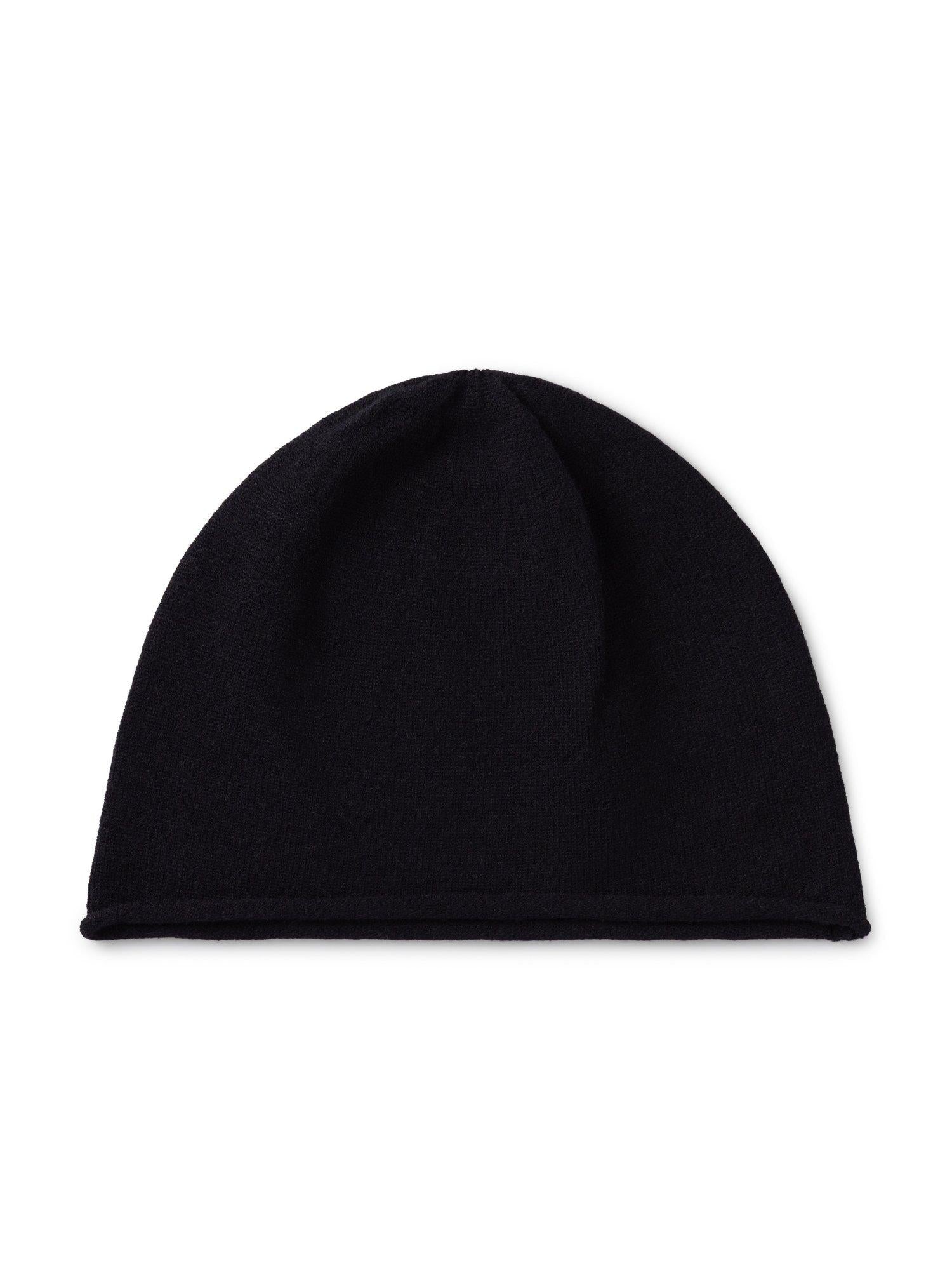 black beanie hat